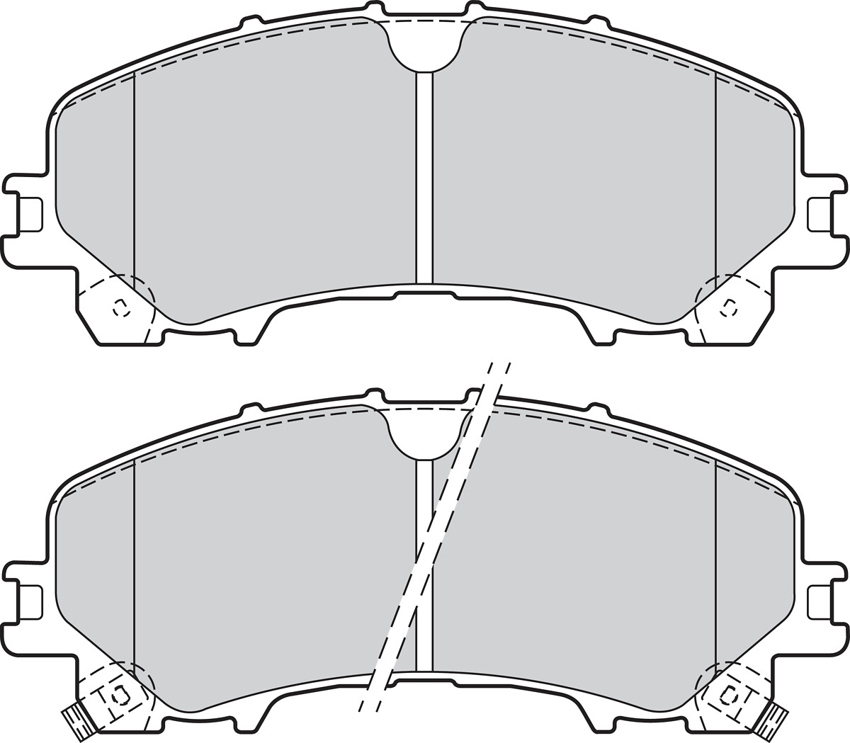 Jeu de 4 plaquettes de frein VALEO ref. 302167